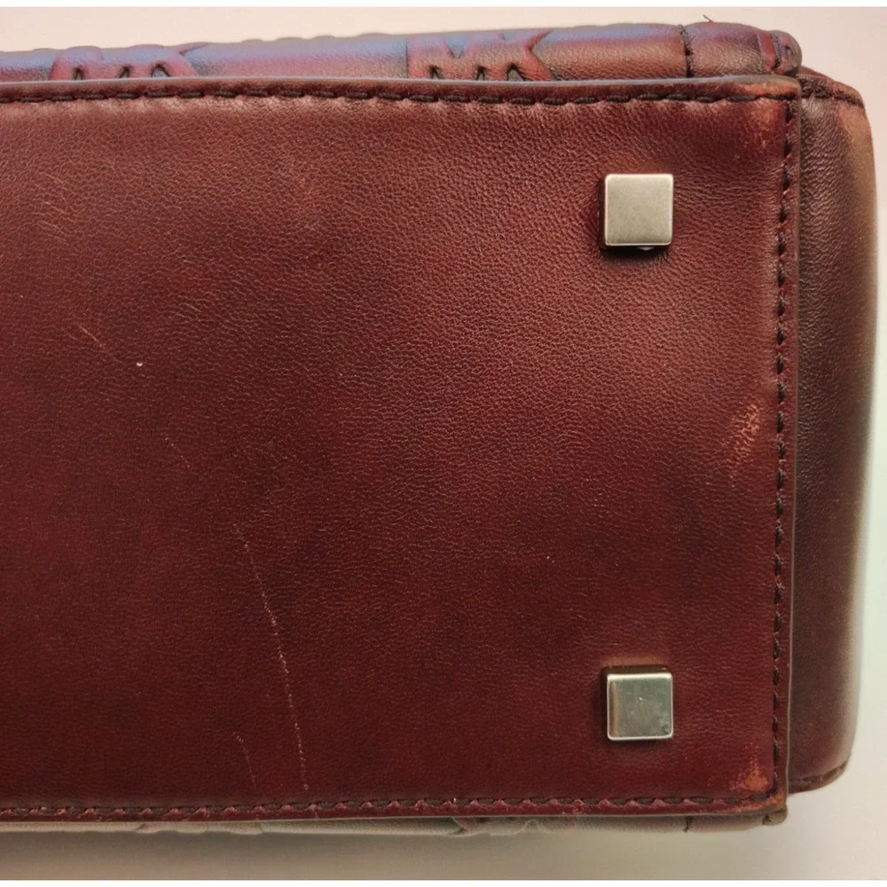 Michael Kors Laila Medium Satchel - Oxblood/Red - Gently Worn